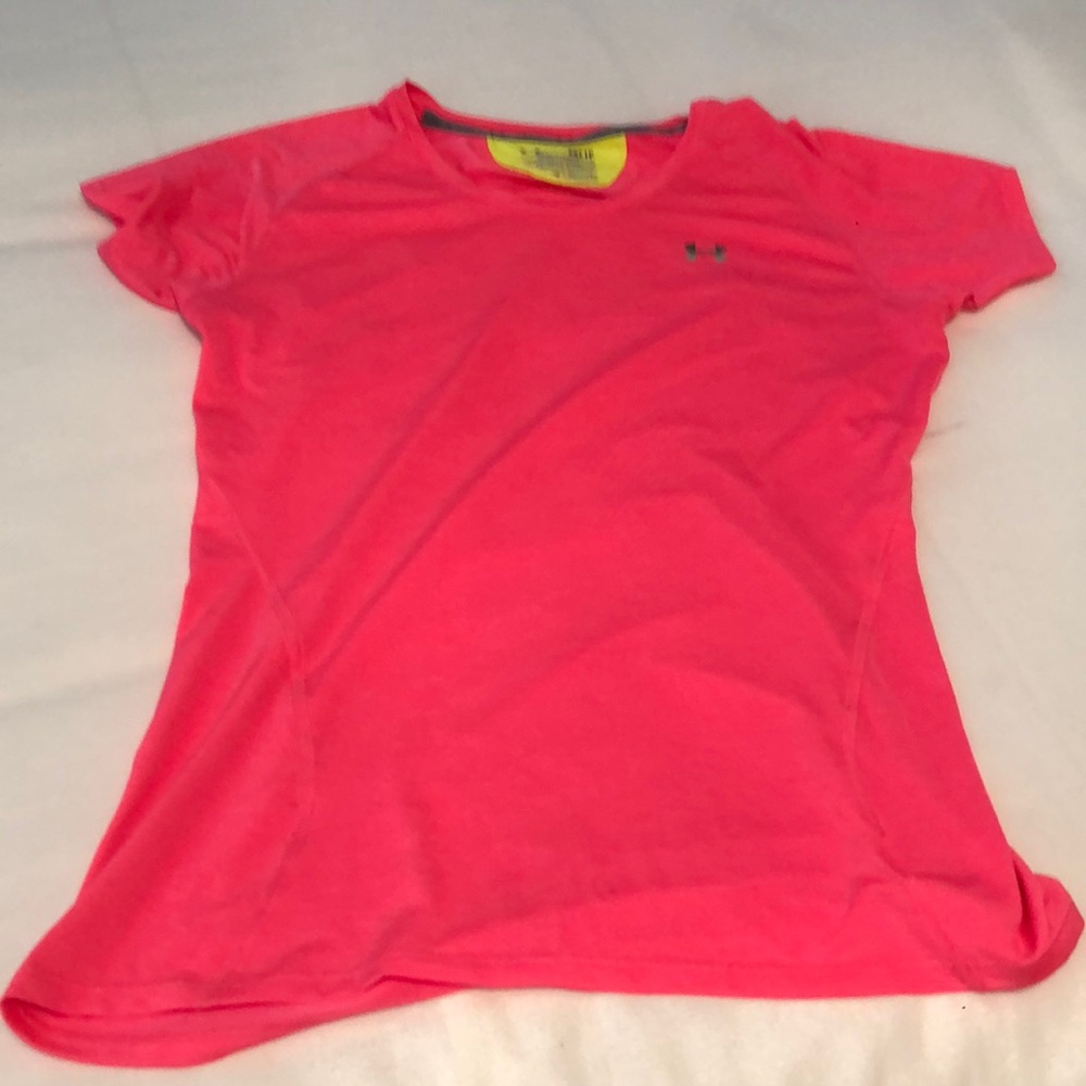 Under Armour Neon Pink and Yellow Active Shirt